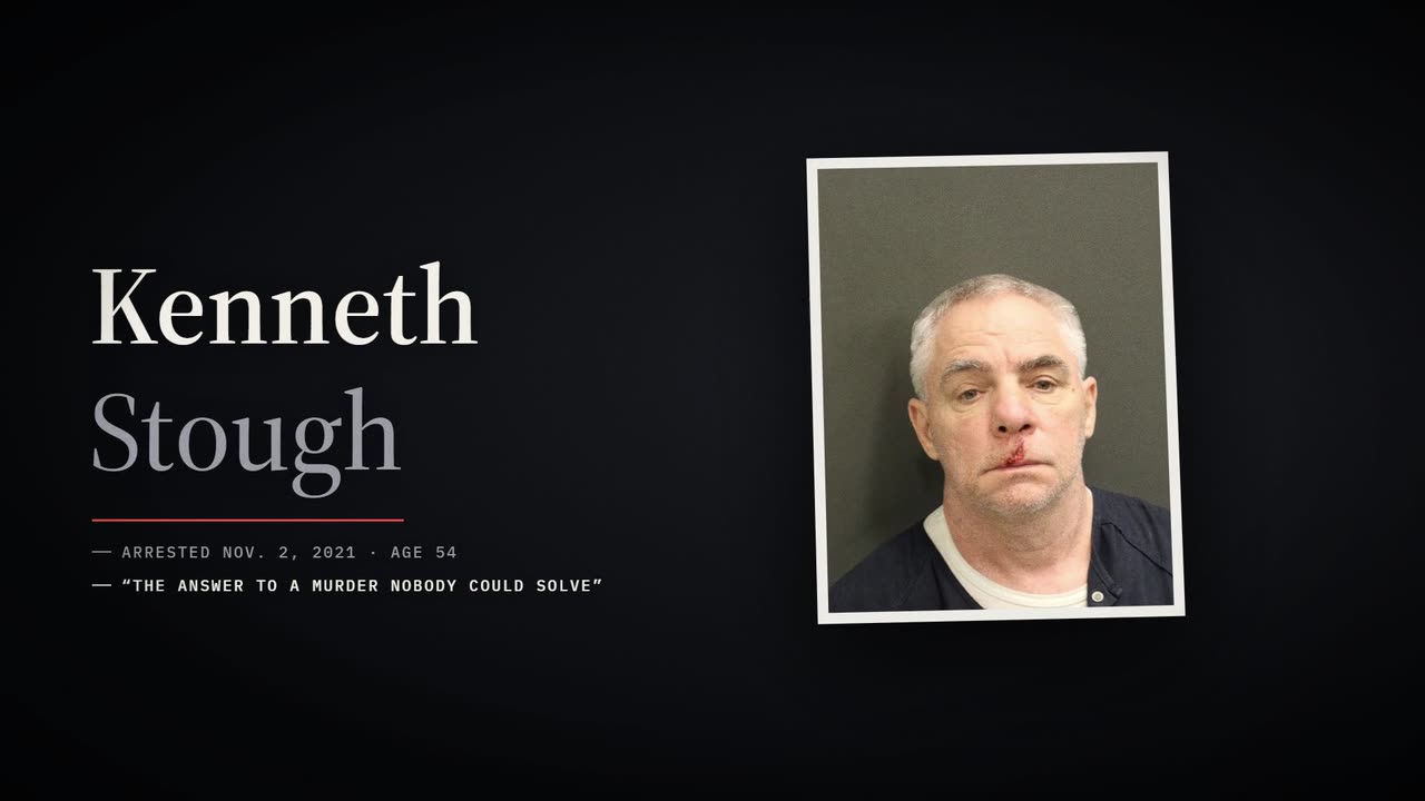Title card naming the suspect