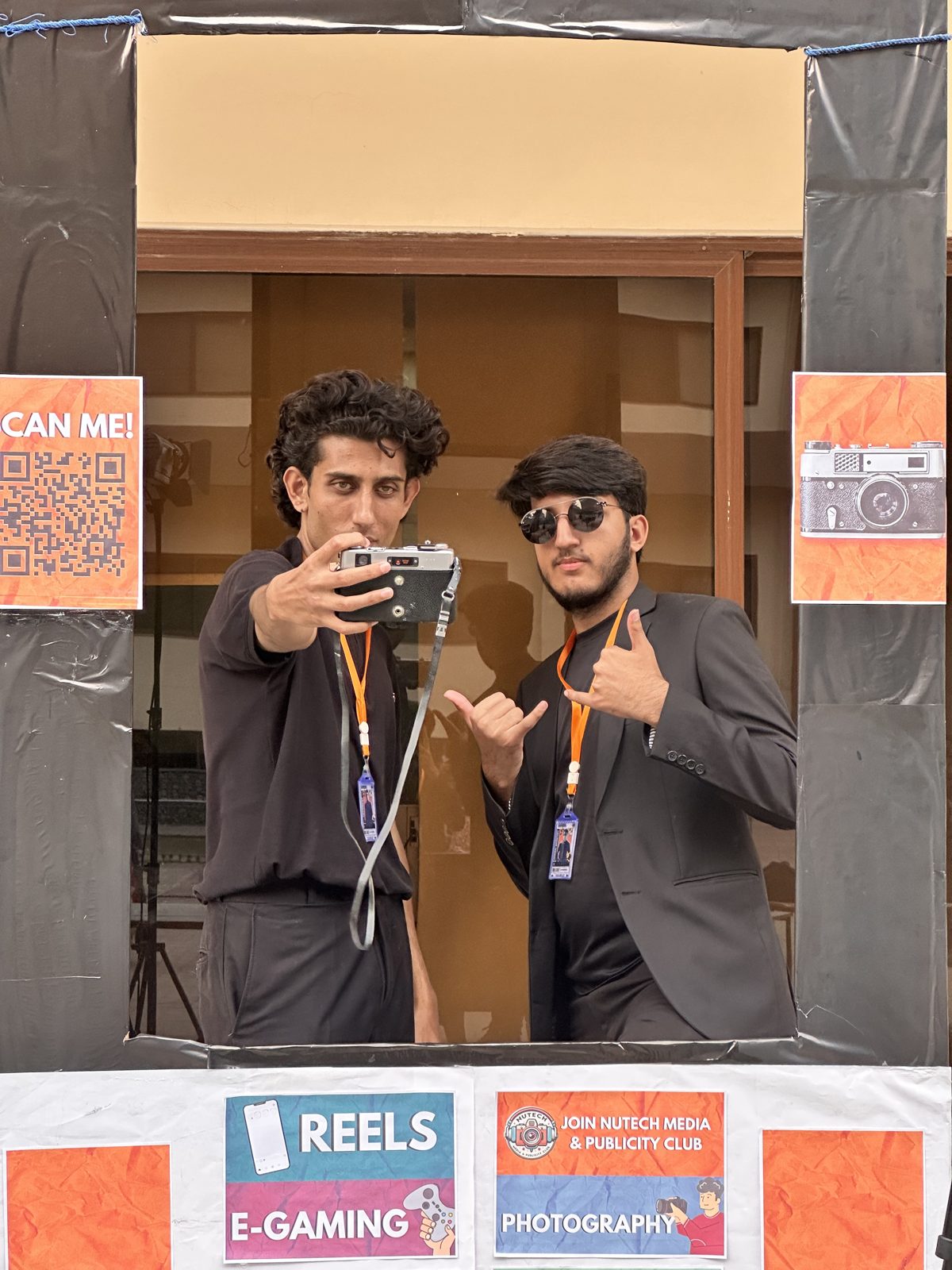 With a film camera at the NMPC frame